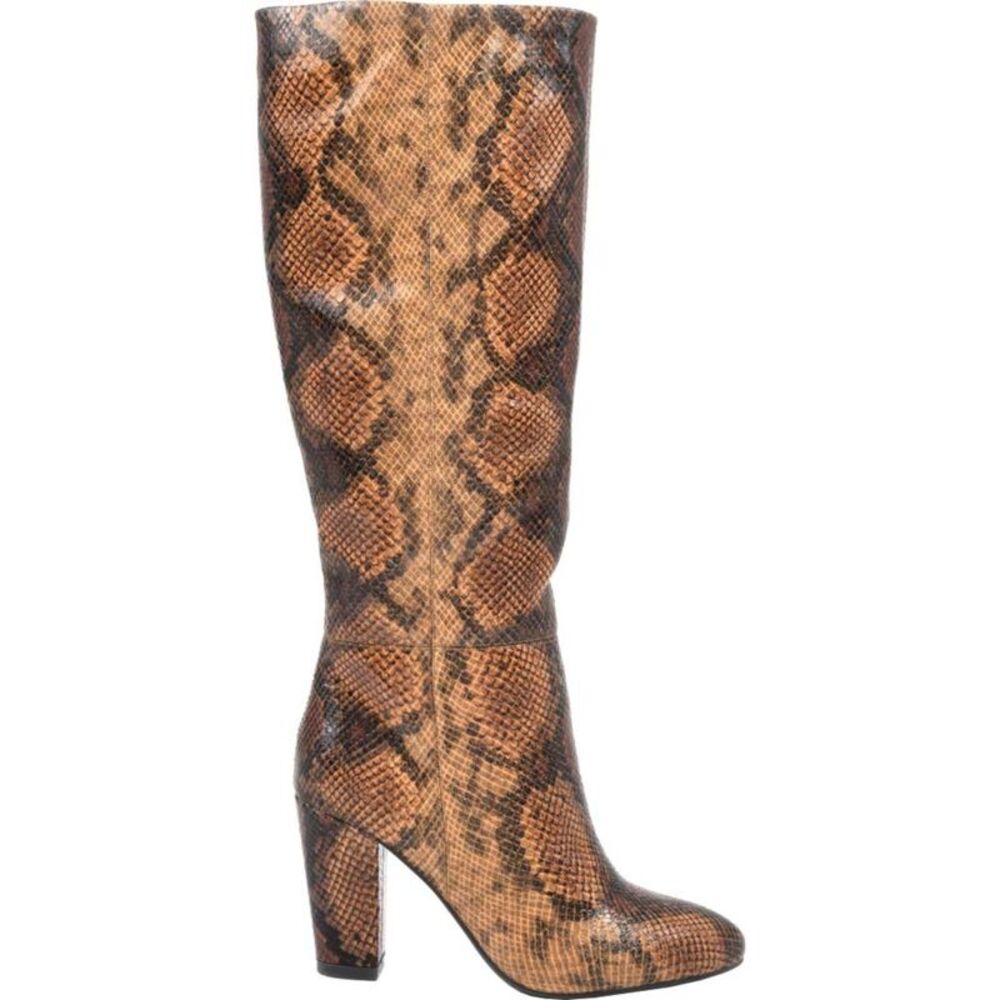WHITE MOUNTAIN Womens Brown Animal Print Cushioned Dress Heeled Boots 5.5 M - Picture 2 of 4